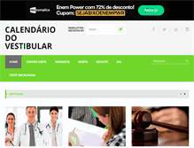 Tablet Screenshot of calendariodovestibular.com.br